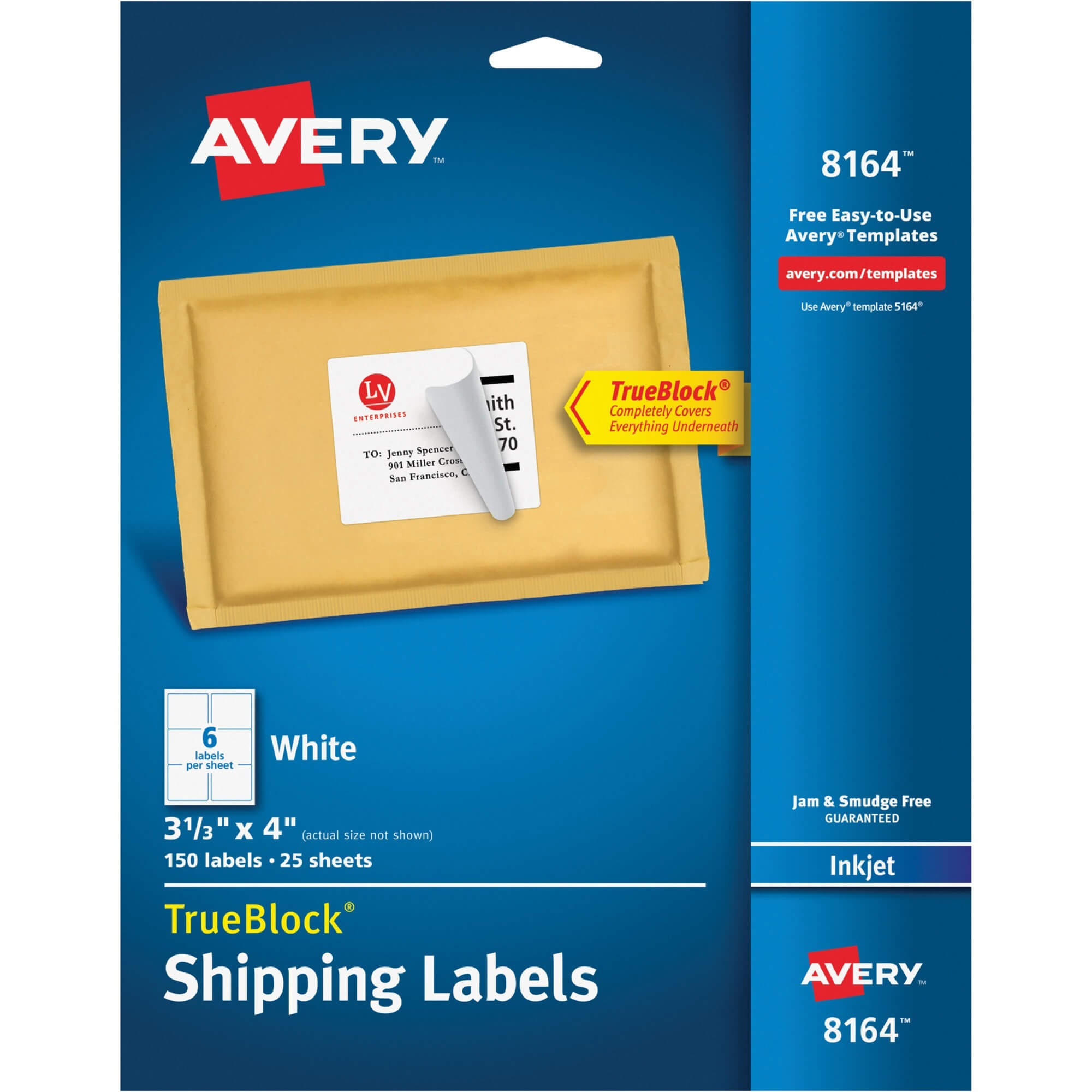 Ave8164 With 2X4 Label Template