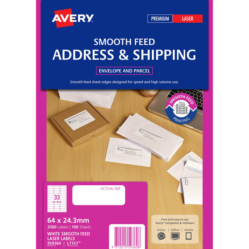 Avery 959360 L7157 Address Label Smooth Feed 33 White Pack 100 | Office National for 33 Labels Per Sheet Template Avery 959360 L7157 Address Label Smooth Feed 33 White Pack 100 | Office National For 33 Labels Per Sheet Template