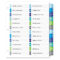 Avery Templates 8 Tab Clear Label Dividers Intended For 8 Tab Divider Template Word