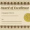 Award Of Excellence Certificate Template Sample Templates With Award Of Excellence Certificate Template