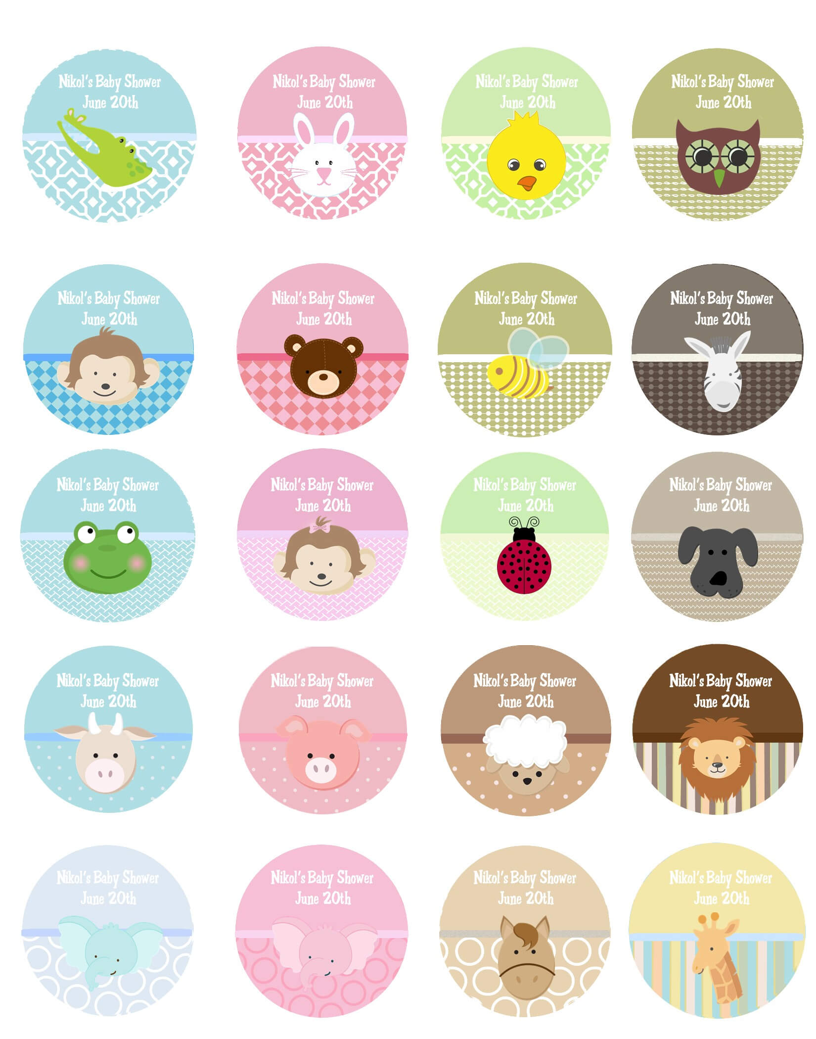 Baby Shower Labels For Favors Templates • Baby Showers Design Inside Baby Shower Label Template For Favors