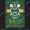 Back School Party Invitation Card Vector Stock Vector Inside Back To School Party Flyer Template