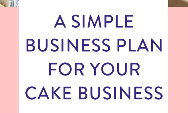 Bake This Happen — Create A Simple Business Plan For Your in Cake Business Plan Template