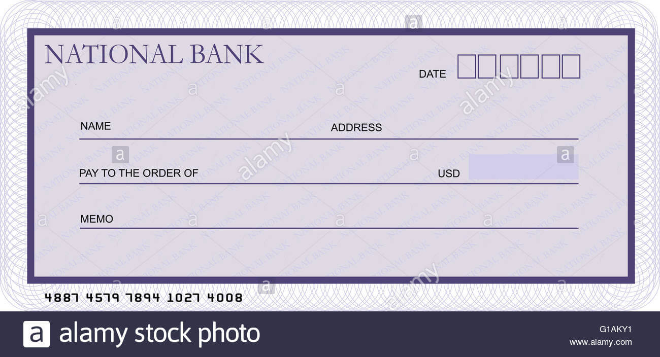 Bank Cheque Stock Photos & Bank Cheque Stock Images – Alamy With Blank Cheque Template Uk