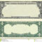 Banknote Template. Voucher Template With Guilloche Pattern With Regard To Bank Note Template