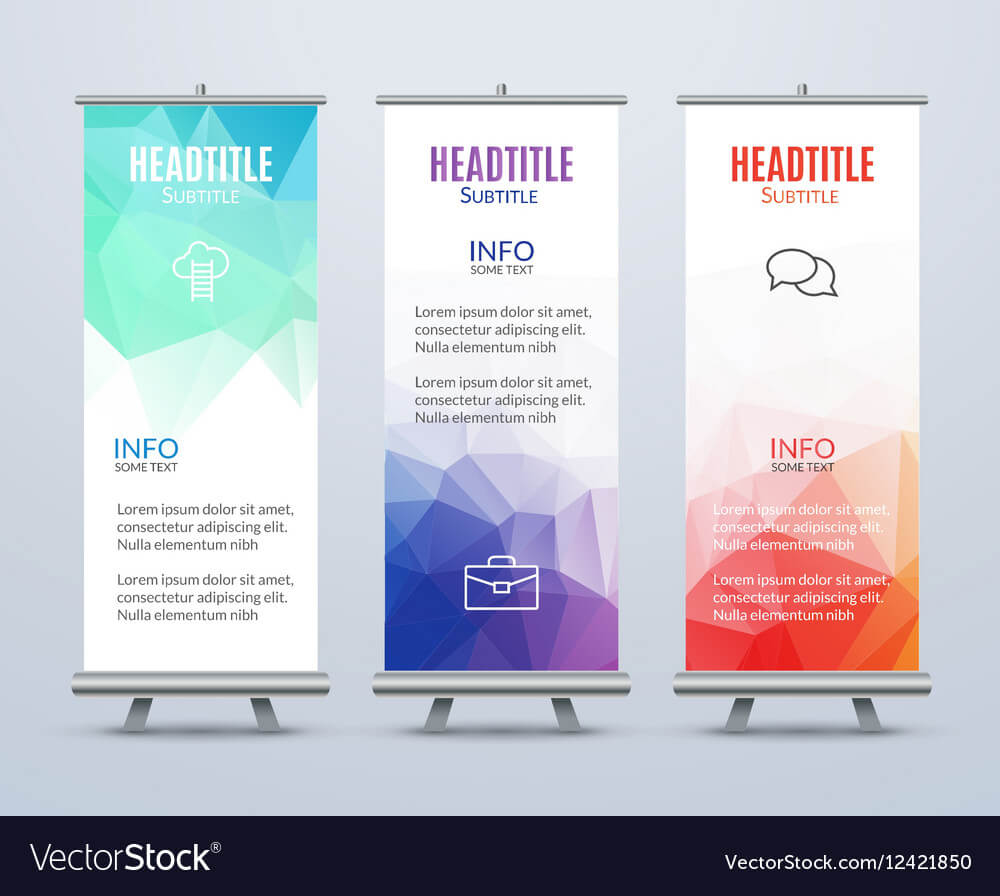 Banner Stand Design Template With Abstract In Banner Stand Design Templates