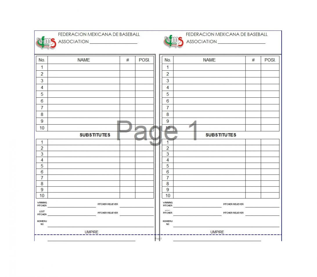 Baseball Lineup Template Free Cards Templates Download Card Within Baseball Card Size Template