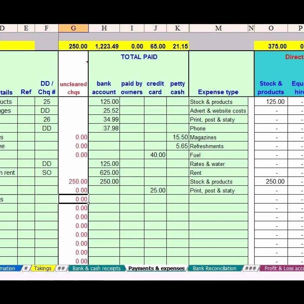 Basic Accounting Spreadsheet For Small Iness Excel Intended For Accounting Spreadsheet Templates For Small Business