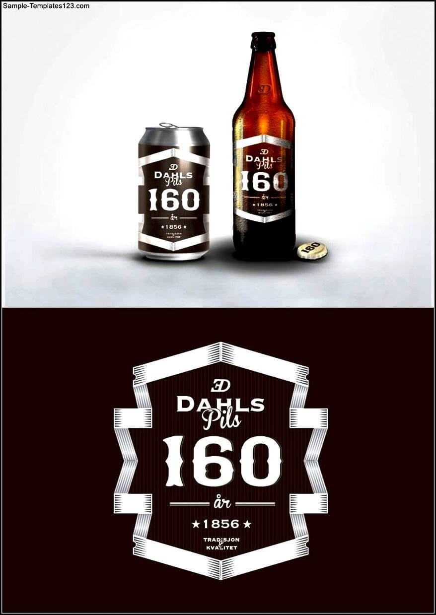 Beer Bottle Label Template Psd - Sample Templates - Sample Within Beer Label Template Psd