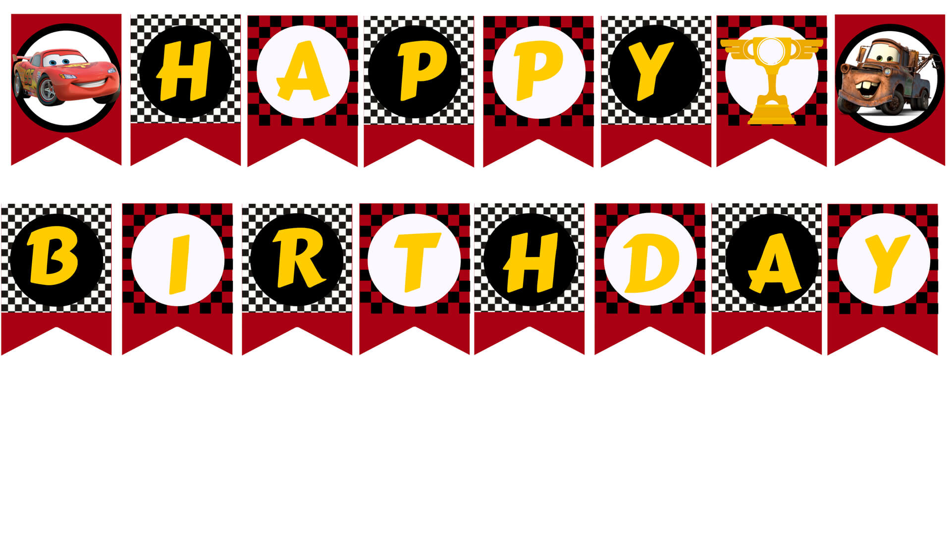 Best Happy Birthday Printable Banner | Coleman Blog Throughout Cars Birthday Banner Template