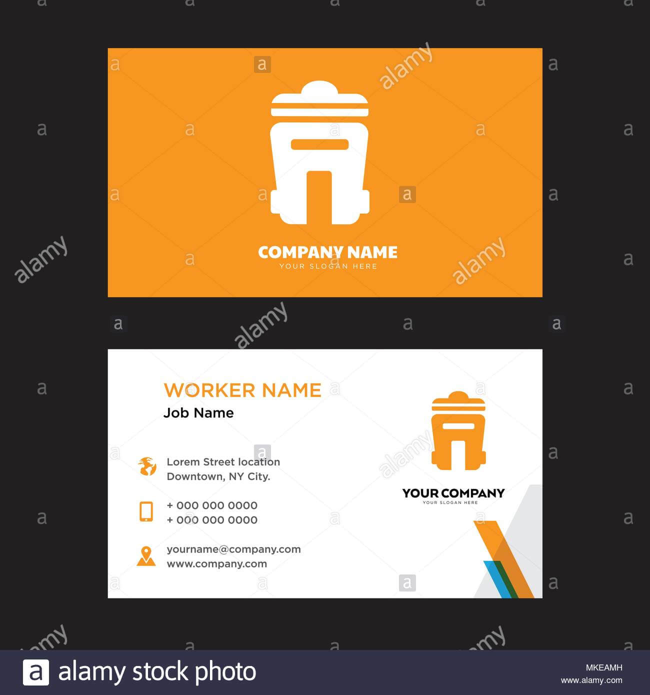 Bin Business Card Design Template, Visiting For Your Company Intended For Bin Card Template