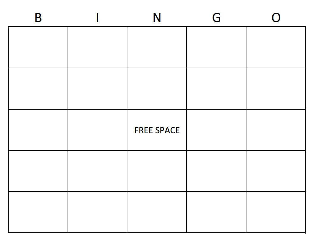 Bingo Card Template | Bingo Card Creator » Template Haven With Blank Bingo Card Template Microsoft Word