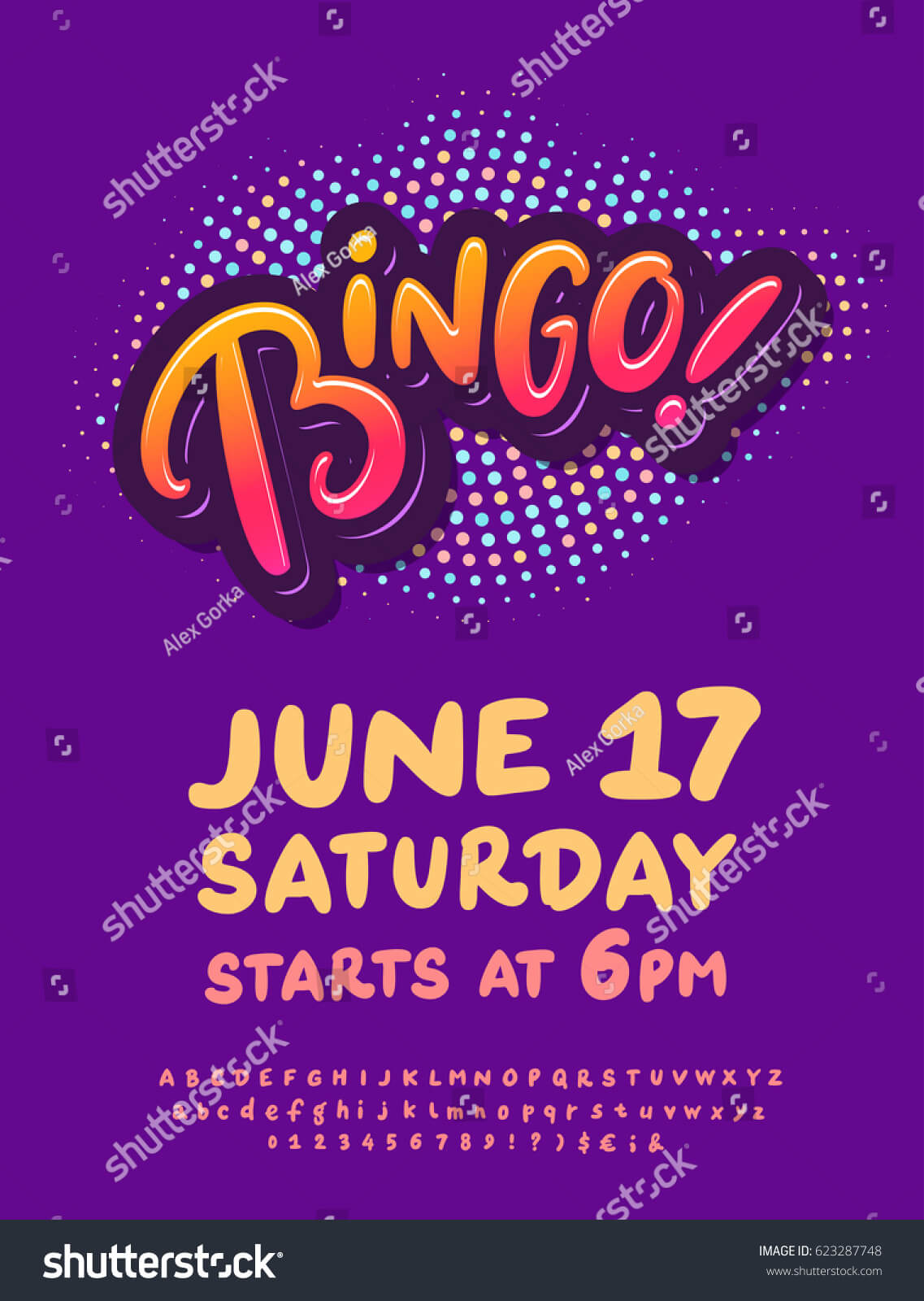 Bingo Night Poster Template Stock Vector (Royalty Free Intended For Bingo Night Flyer Template