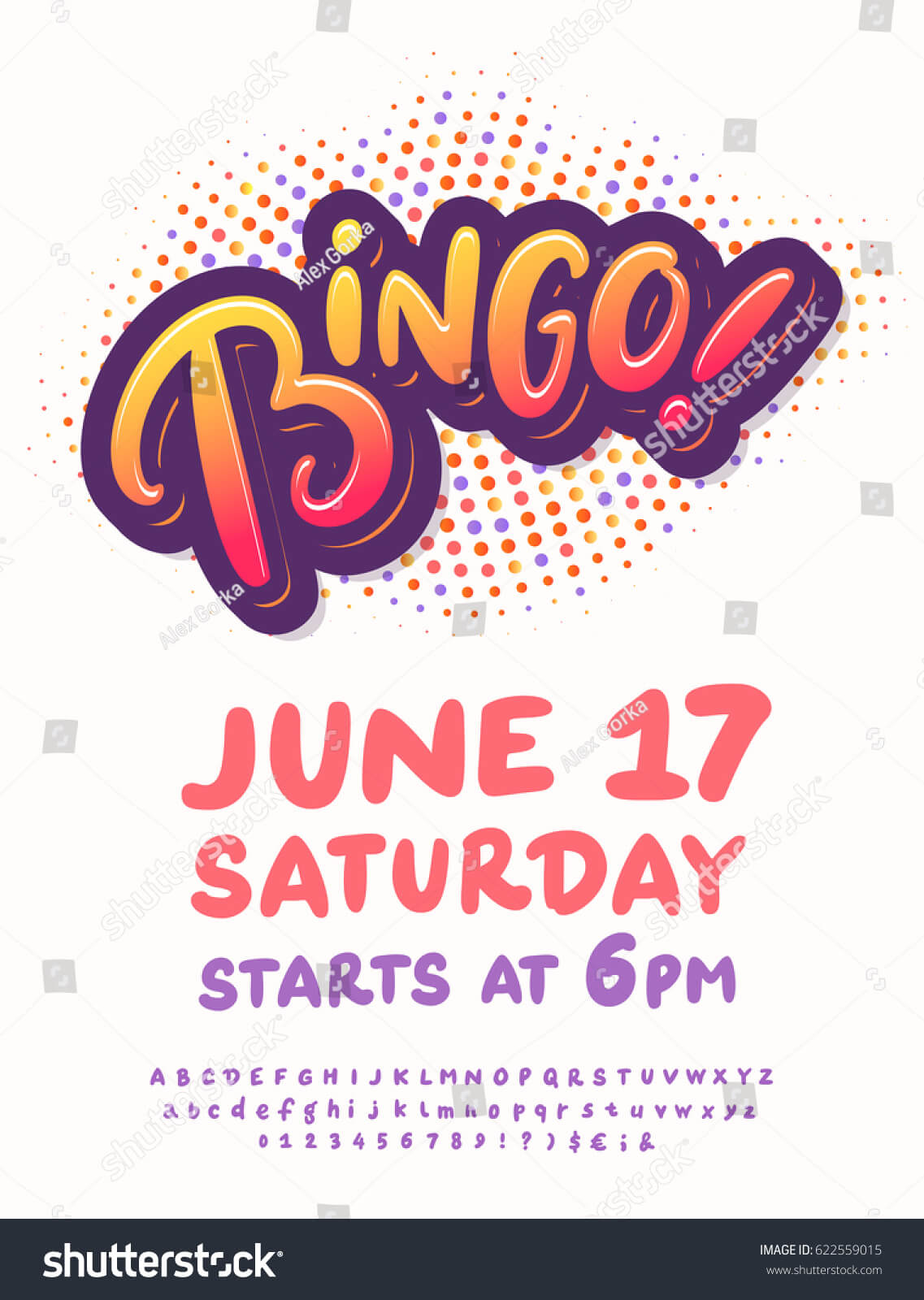 Bingo Night Poster Template Stock Vector (Royalty Free Pertaining To Bingo Night Flyer Template