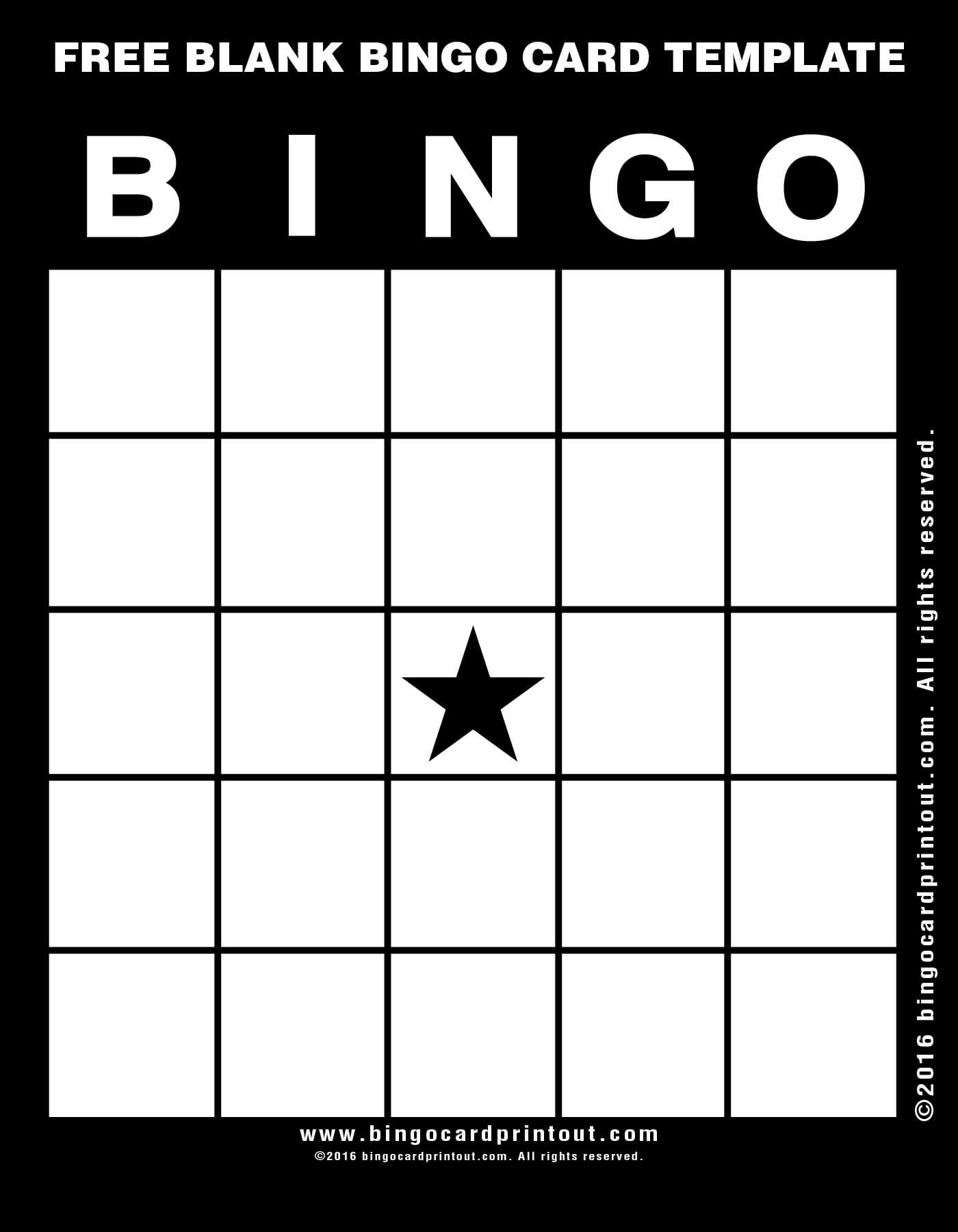 Bingo Template Free ] – Blank Bingo Template 15 Free Psd Throughout Blank Bingo Template Pdf