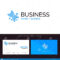 Bio, Dna, Genetics, Technology Blue Business Logo And Inside Bio Card Template