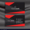 Black And Red Business Card Template With for Buisness Card Templates