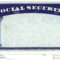 Blank American Social Security Card Stock Photo – Image Of With Blank Social Security Card Template