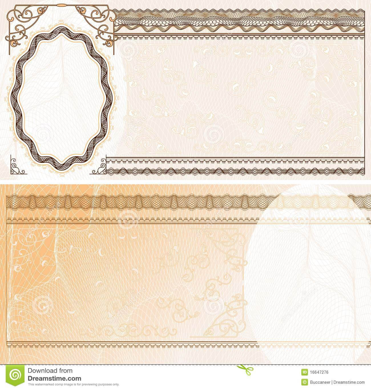 Blank Banknote Layout Stock Vector. Illustration Of Pertaining To Bank Note Template