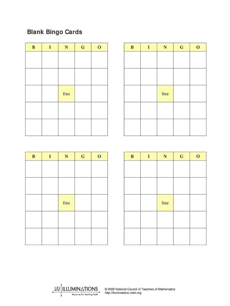 Blank Bingo Cards Printable – Fill Online, Printable Within Blank Bingo Template Pdf
