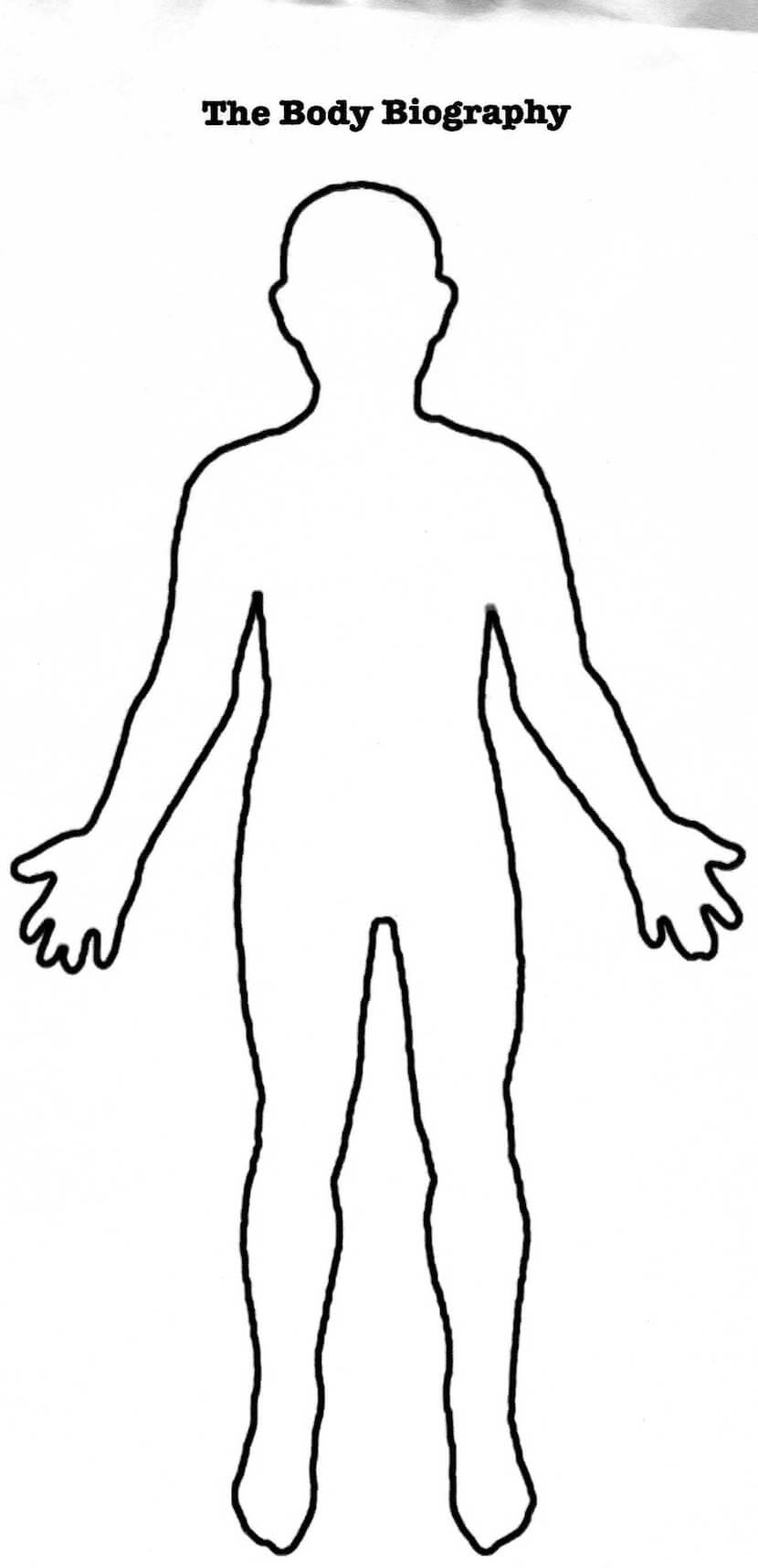 Blank Body Clipart Throughout Blank Body Map Template
