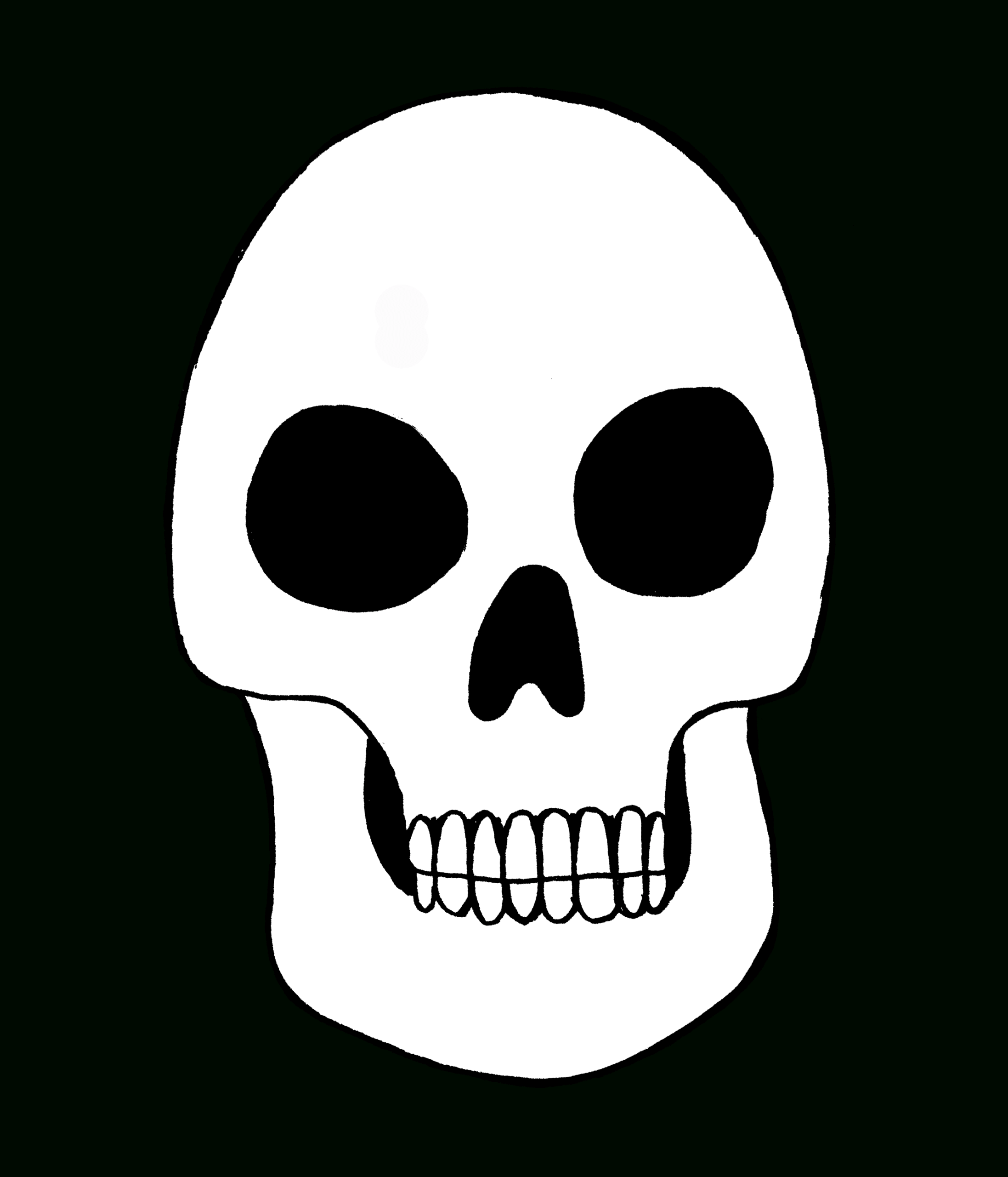 Blank Drawing Skull, Picture #962150 Blank Drawing Skull Regarding Blank Sugar Skull Template