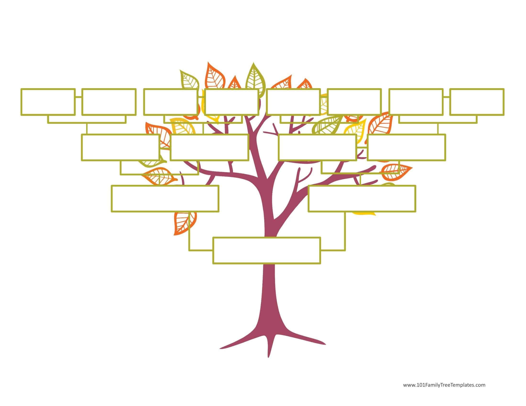 Blank Family Tree Template | Free Instant Download Inside Blank Family Tree Template 3 Generations