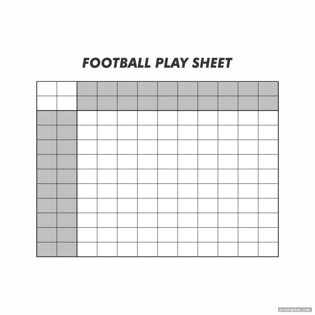 Blank Football Template – Tunu.redmini.co Intended For Blank Football Depth Chart Template