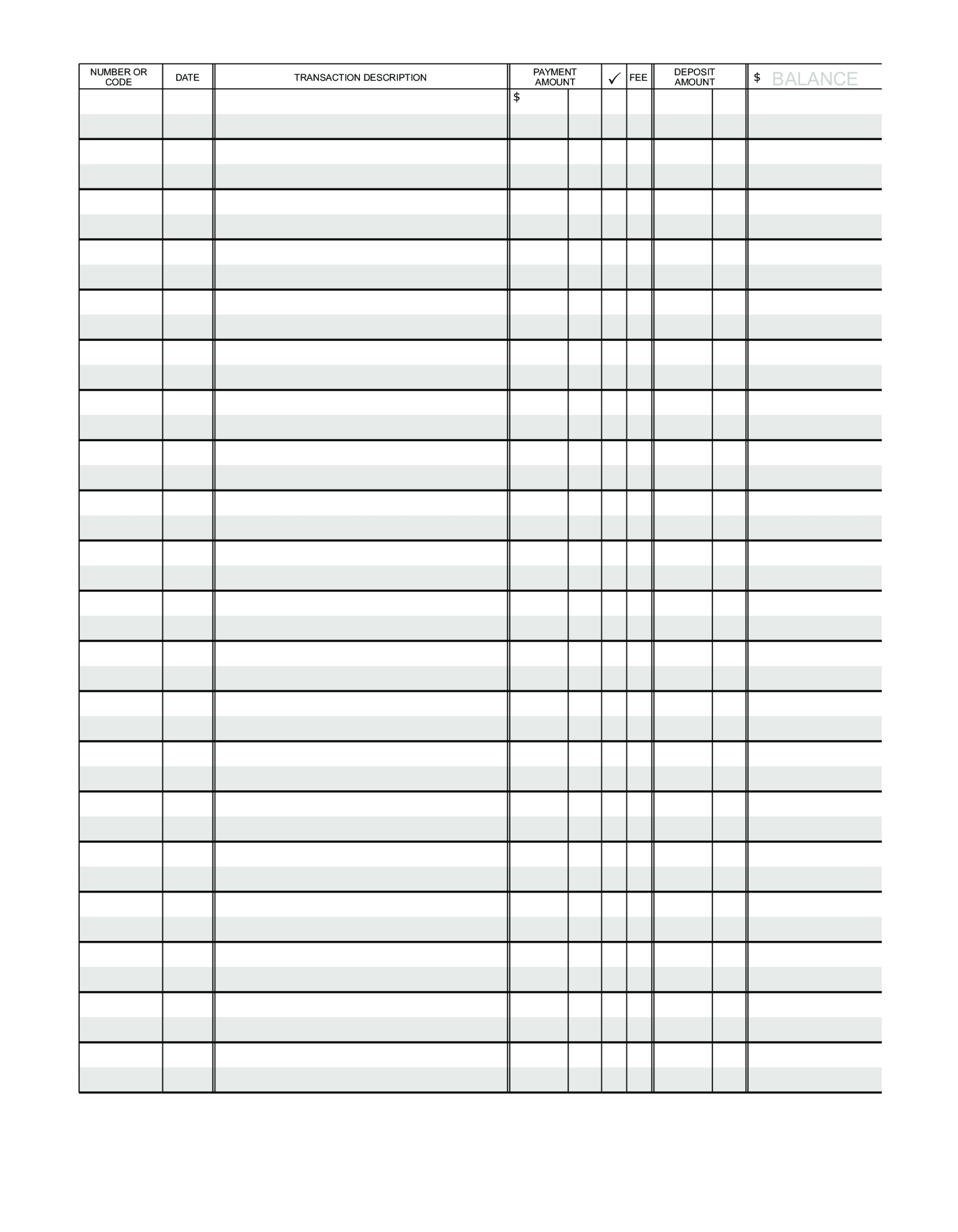 Blank Ledger Paper | Templates At Allbusinesstemplates In Blank Ledger Template