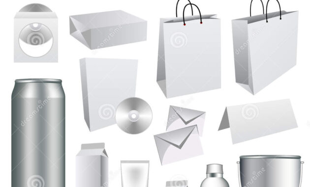 Blank Packaging Templates Stock Vector. Illustration Of with regard to Blank Packaging Templates