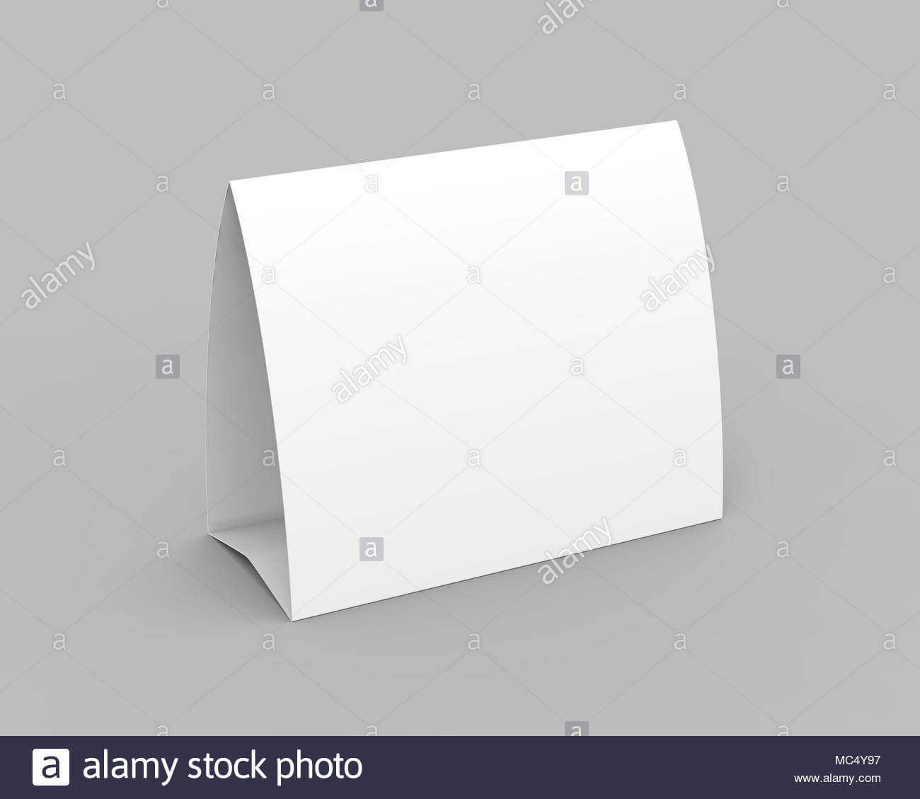 Blank Paper Tent Template, White Tent Card With Empty Space With Blank Tent Card Template