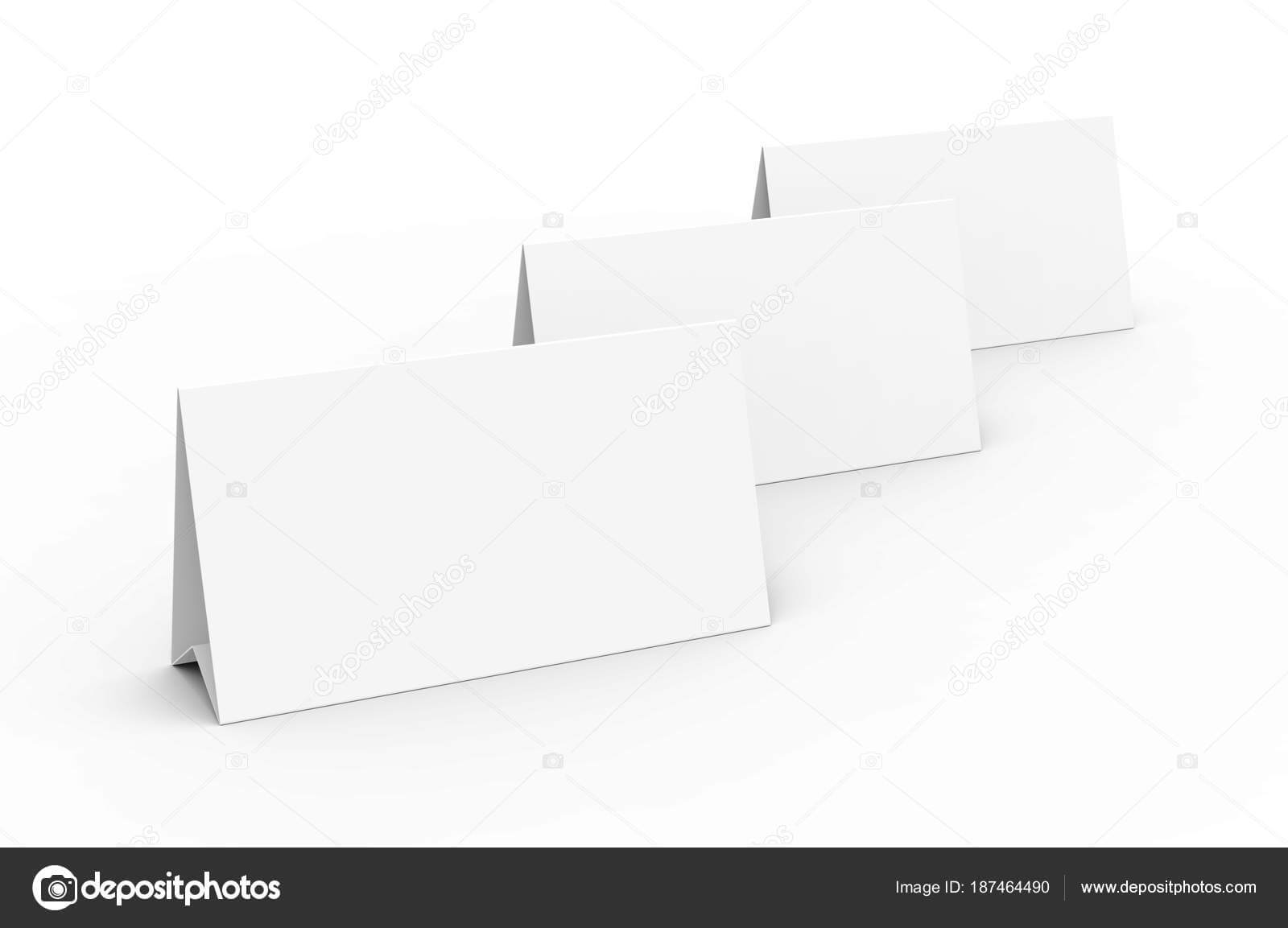 Blank Paper Tent Template White Tent Cards Set Empty Space Inside Blank Tent Card Template