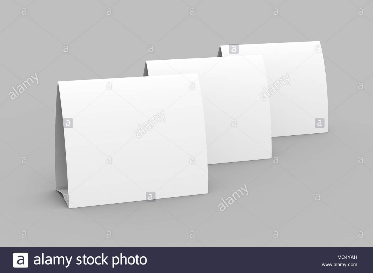 Blank Paper Tent Template, White Tent Cards Set With Empty For Blank Tent Card Template
