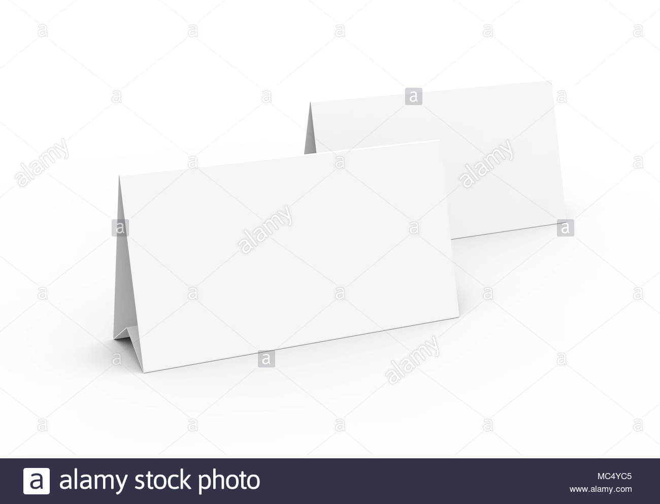 Blank Paper Tent Template, White Tent Cards Set With Empty Regarding Blank Tent Card Template