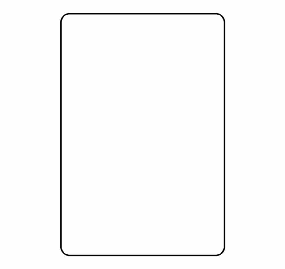 Blank Playing Card Template Parallel - Clip Art Library For Blank Playing Card Template