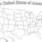 Blank Printable Map Of The United States And Canada Best Within Blank Template Of The United States