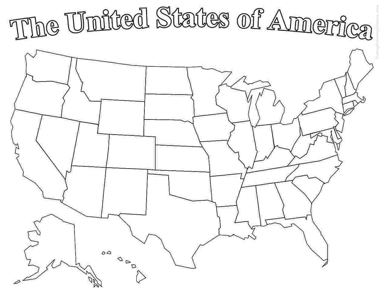Blank Printable Map Of The United States And Canada Best Within Blank Template Of The United States
