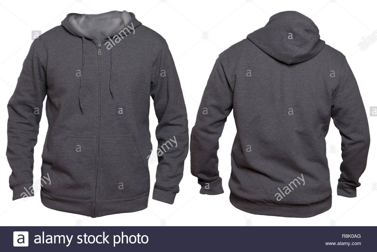 Blank Sweatshirt Mock Up Template, Front, And Back View Intended For Blank Black Hoodie Template
