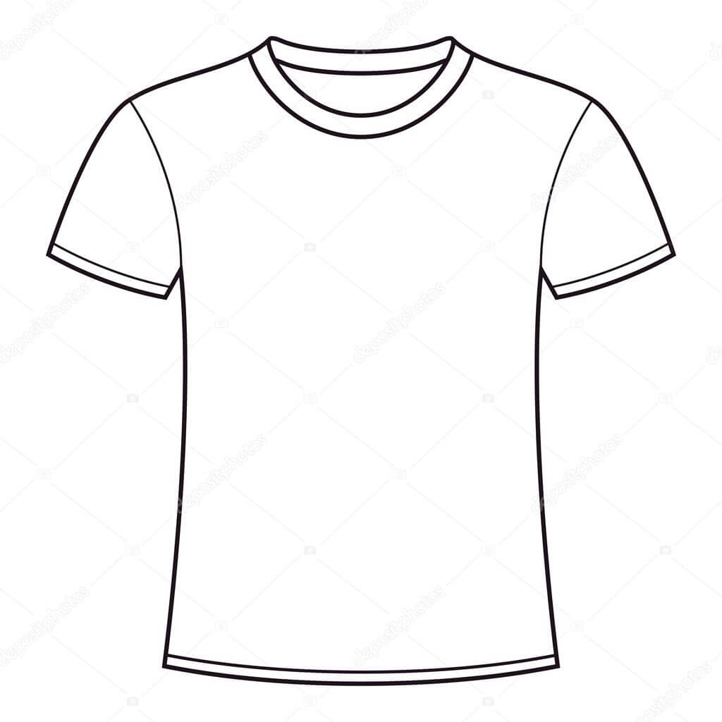 Blank T Shirt Template — Stock Vector © Nikolae #11342152 Pertaining To Blank T Shirt Outline Template