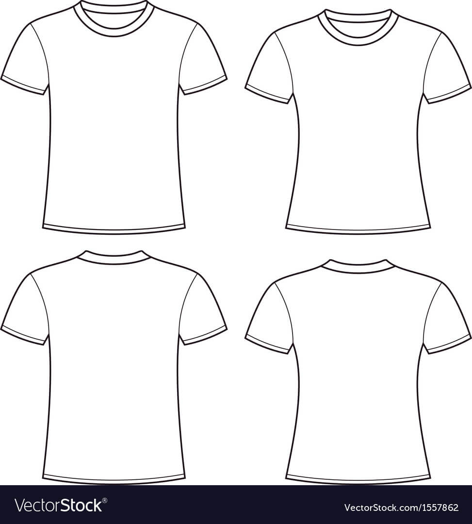 Blank T Shirts Template In Blank Tee Shirt Template