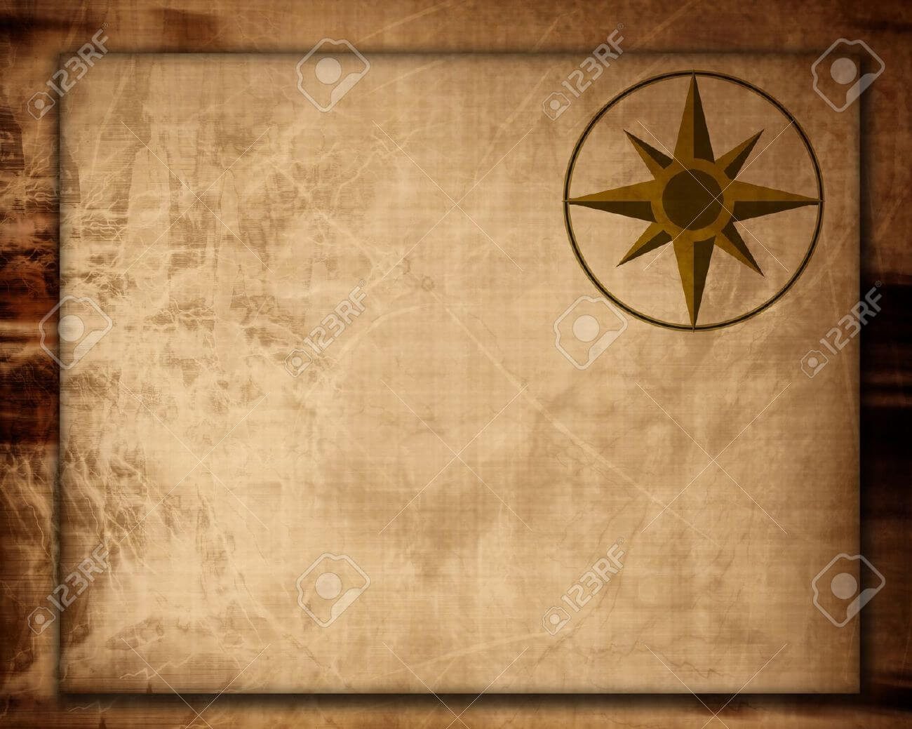 Blank Treasure Map Clipart For Blank Pirate Map Template