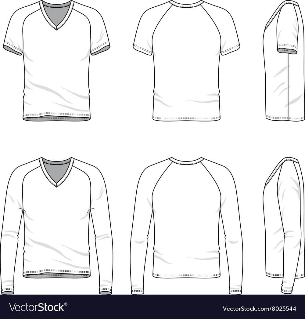 Blank V Neck T Shirt And Tee Intended For Blank V Neck T Shirt Template