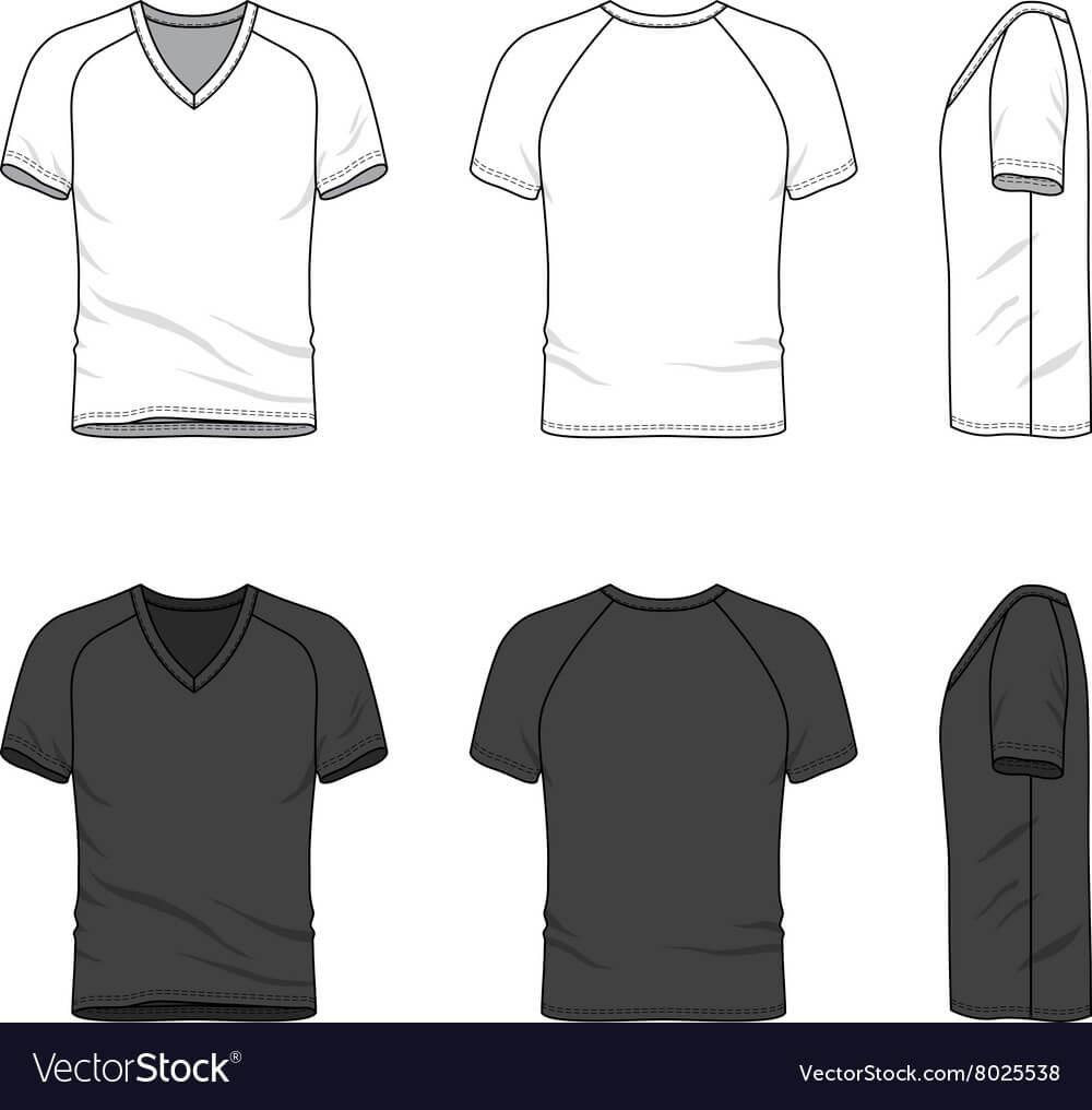 Blank V Neck T Shirt With Regard To Blank V Neck T Shirt Template