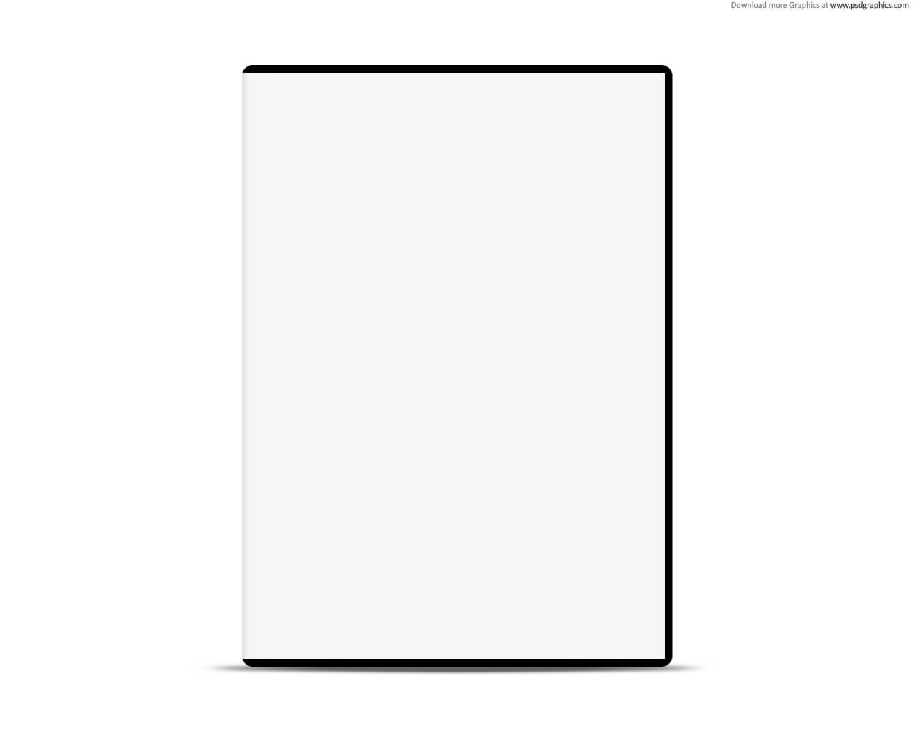 Blank White Case With Dvd, Psd Web Template | Psdgraphics Intended For Blank Magazine Template Psd