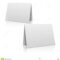 Blank White Paper Stand Table Holder Card. 3D Vector Design Intended For Card Stand Template