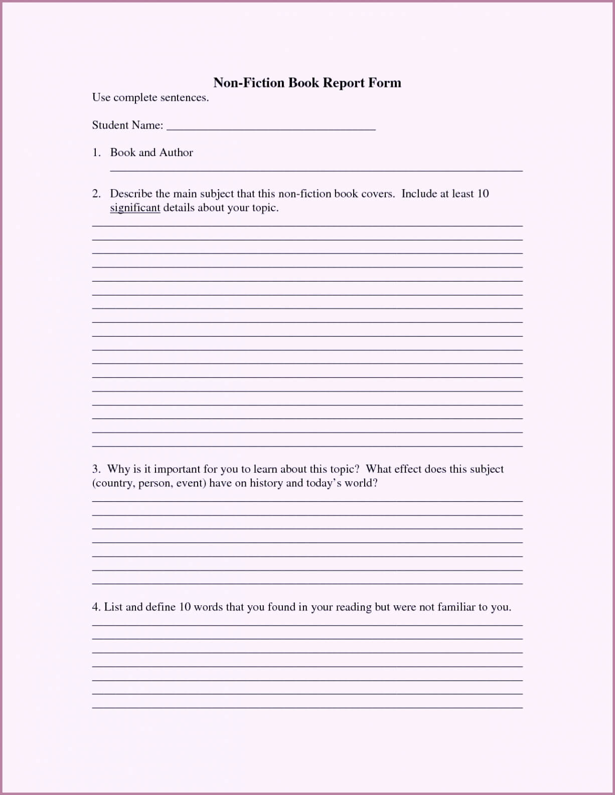 Book Report Grade 5 – Term Paper Example January 2020 Pertaining To Book Report Template Middle School