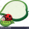 Border Template With Ladybug On Leaf Illustration Stock In Blank Ladybug Template