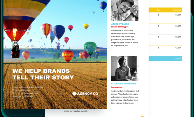 Branding Proposal Template - Free Sample | Proposify with regard to Branding Proposal Template