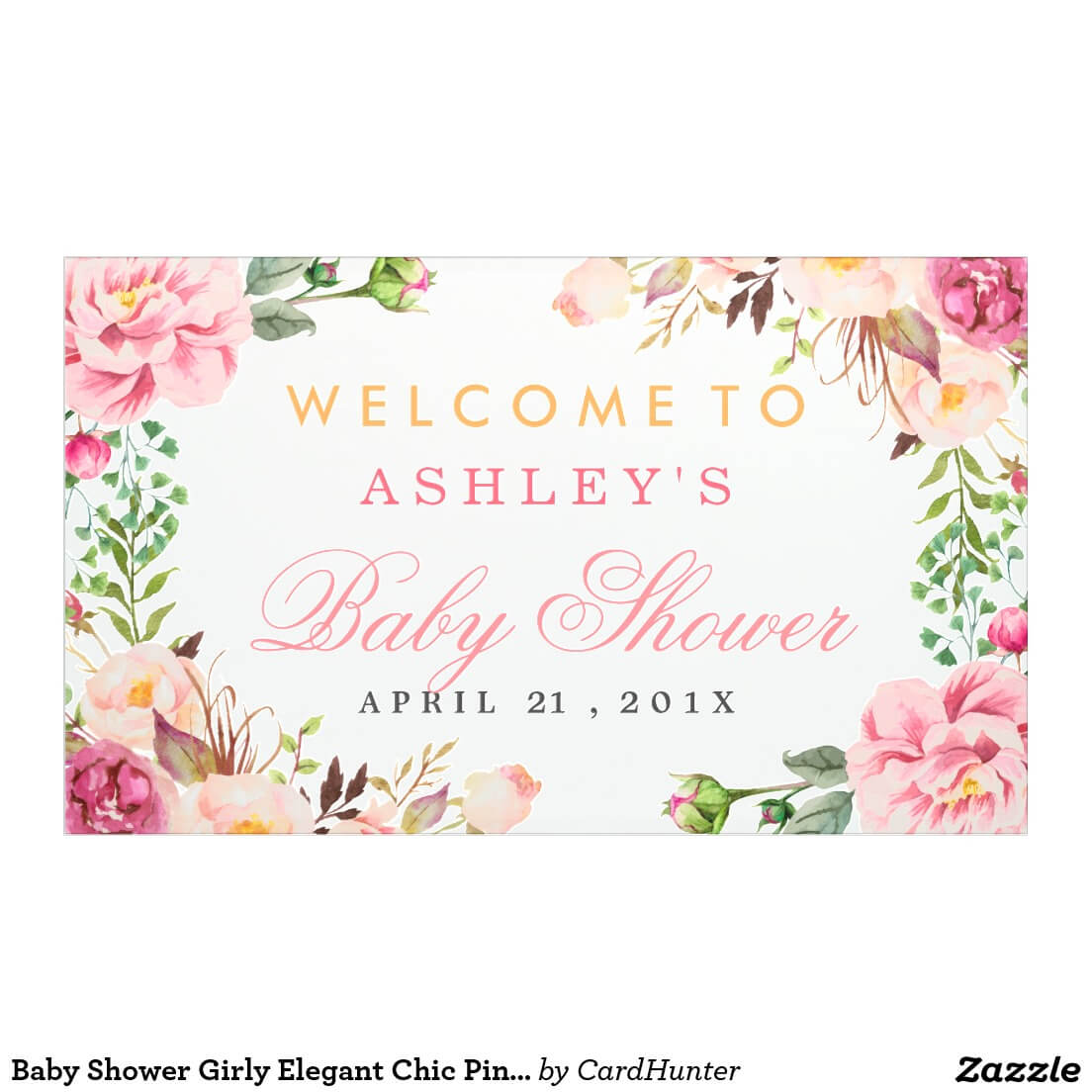 Bridal Shower Poster Template - Colona.rsd7 Throughout Bridal Shower Banner Template