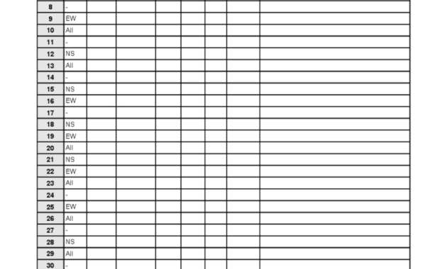 Bridge Score Sheet - 6 Free Templates In Pdf, Word, Excel pertaining to Bridge Score Card Template